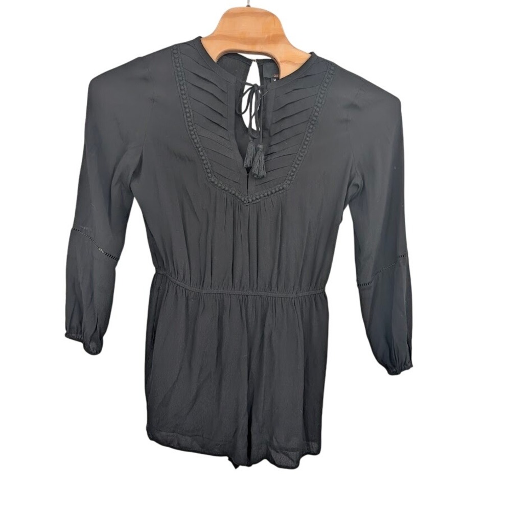 Greylin Anthropologie Black Trina‎ Romper One Piece Women's NWT sz M